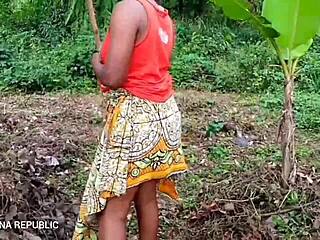 Ebony’s Panties Make You Cum Fast Outdoors