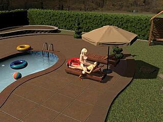 Princess Zelda Gets Fucked Next to the Pool