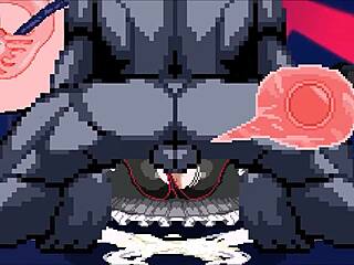 vatista’s brutal kuromaru impregnation in hentai game