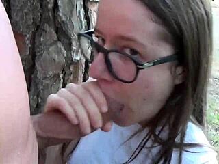 I'm witnessing a petite teen conquer a massive challenge outdoors
