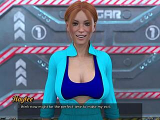 Stranded in Space - Redhead Haylee’s First Kiss
