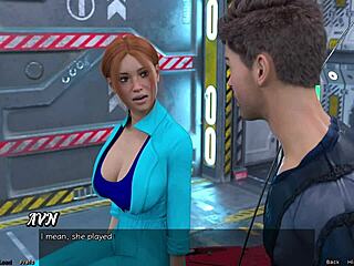 Stranded in Space - Redhead Haylee’s First Kiss
