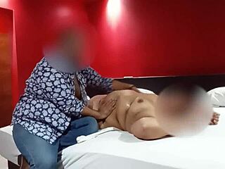 What’s behind this intimate massage moment?