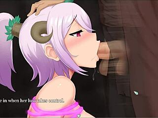 Pink-Haired Demon Girl Rides In Hentai Game