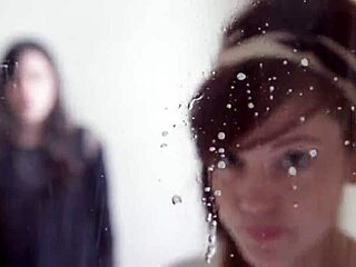 Spitting fetish babe gets wild in close-up action