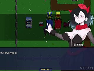 Silver-haired babe fucks at Spunkstock hentai festival