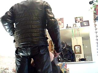 Leather Biker’s Raw Anal Addiction Unleashed
