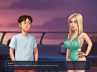 Summertime Saga - Blonde Friend Fucked On Yacht