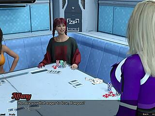 Stranded in space, strip poker gets messy