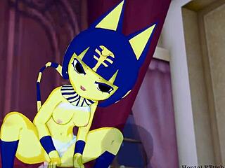 Ankha Rides Thick Cock In Bedroom Scene