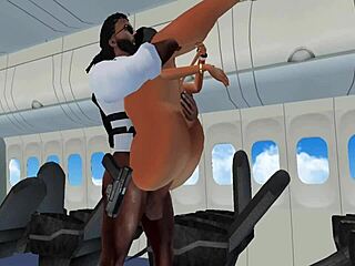 what’s behind black cop fucking muslim on plane?