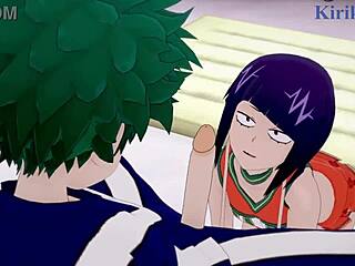Tsuyu and Kyoka’s brutal hentai fuck