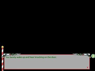 naughty elf teases santa wife in hentai game