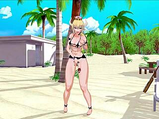 Bowsette Bikini Hentai Animation In 3D Game Style