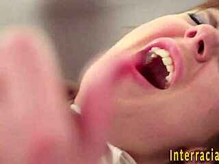 my slutty interracial fuck with massive shaft pov