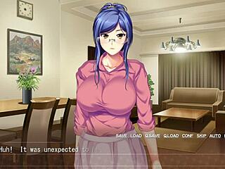 Mesumama housewife gets bent over for intense doggystyle creampie in anime