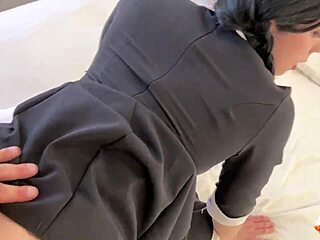 My cosplay Wednesday Addams ass worship session