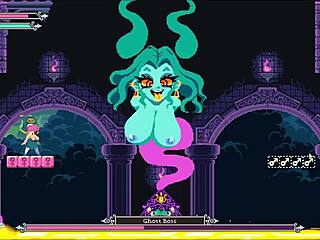 Flip Witch Hentai Game Ep 13: Monster Cock Titjob with Facial Cumshot