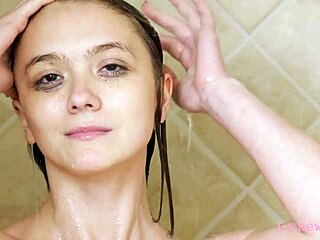 Check this steamy brunette scene