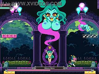 Cheeky Witch's Monster Cock Titjob in Hentai Game