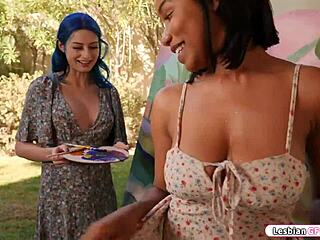 Busty Babe Facesitting Ebony Lesbian Best Friend