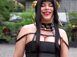 yor forger gets rough in anime cosplay review