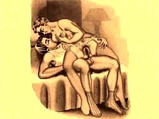 what's hidden in these vintage erotic sketches?