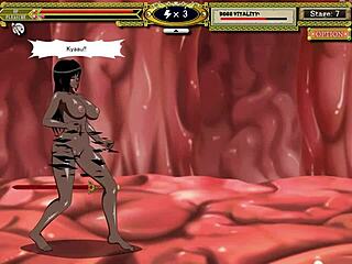 kung fu girl’s bound anime monster tease
