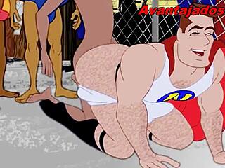 Cartoon hero’s giant butt takes center stage in gay scene