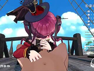 my dream captain’s big tits blowjob adventure