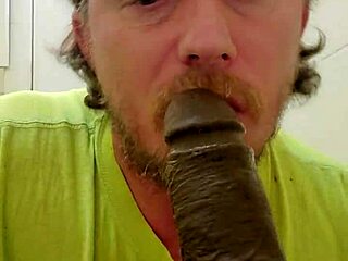 I’m hooked on my massive black cock toy