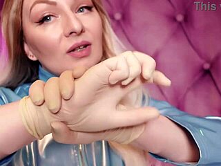 Latex gloves asmr with milf arya grander