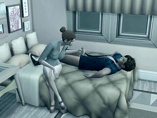 Cheeky teen’s public pussy tease in Sims 4