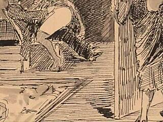 vintage erotic drawings brought to life in detail