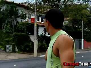 Brazilian pornstar fucked in public outdoor