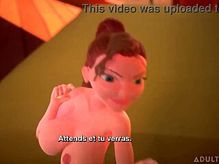 Tiny Trans Bangs Busty Trans in 3D