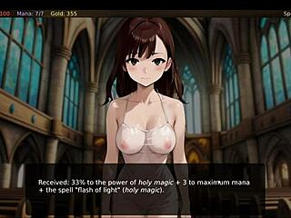 angel pussy creampie in magic reward hentai game