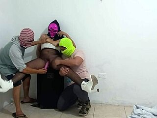 Latina Wife’s Halloween Fantasy Fuck With Husband’s Friend