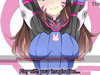 D Va Main Edging Overwatch dengan Femdom Ringan dan Pelbagai Kesudahan