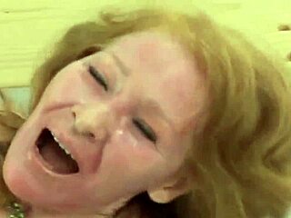 Super granny teases with deep passionate fucking