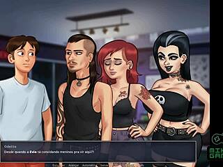 Edgy gamer meets rockeira in Summertime Saga