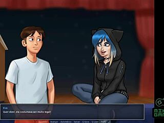 Edgy gamer meets rockeira in Summertime Saga