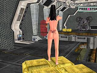 indian girls charm in 3d solo