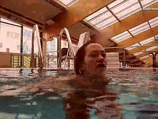 Alla Swims Naked In Pool For Rough Pounding