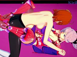 Miyamoto Musashi’s fierce futanari sex in hentai
