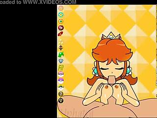 Princess Daisy in naughty Mario game