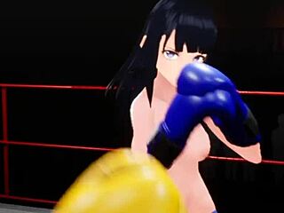 ever seen topless boxing in wild hentai style?