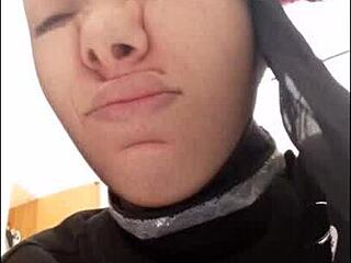 Stockings on my face make a pig nose look