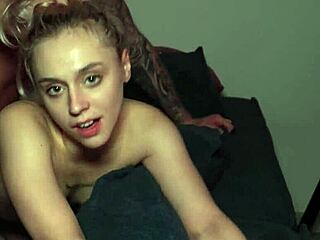 Shy girl faces her first intense surprise
