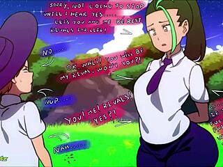 anime girls twerk assjob and blowjob in compilation